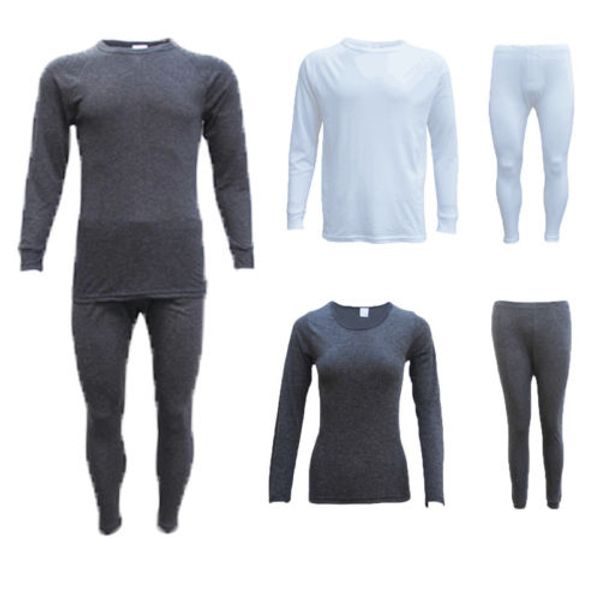 2pcs men women autumn winter warm thick thermal underwear sets, Black;pink