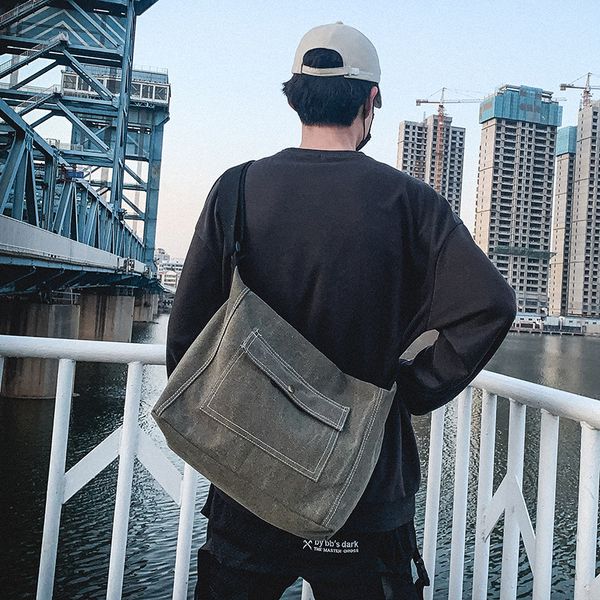 2020 new men and women shoulder bag retro simple canvas fashion casual men and women crossbody bag
2020 new men and women shoulder bag retro simple canvas fashion casual men and women crossbody bag