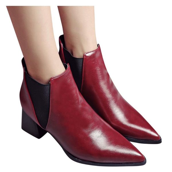 ankle boots for women casual thick heel autumn winter boots fashion round toe booties shoes plus-size botas mujer #g3, Black
ankle boots for women casual thick heel autumn winter boots fashion round toe booties shoes plus-size botas mujer #g3, Black