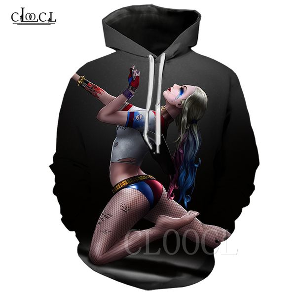 2020 новый стиль мужчины хищные птицы harley quinn hoodie 3d печати унисекс клоун креативный с капюшоном tops casual пары пуловеры, Black
2020 новый стиль мужчины хищные птицы harley quinn hoodie 3d печати унисекс клоун креативный с капюшоном tops casual пары пуловеры, Black