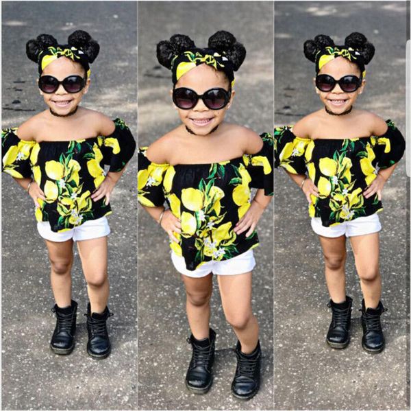 pudcoco girl set baby girls summer clothes toddler kids lemon t-shirt +shorts outfits 1-7y, White
pudcoco girl set baby girls summer clothes toddler kids lemon t-shirt +shorts outfits 1-7y, White