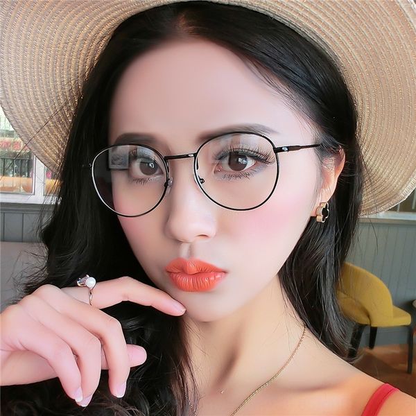 metal classic frame fashion all-match plain glasses artistic frame glasses, Silver
metal classic frame fashion all-match plain glasses artistic frame glasses, Silver