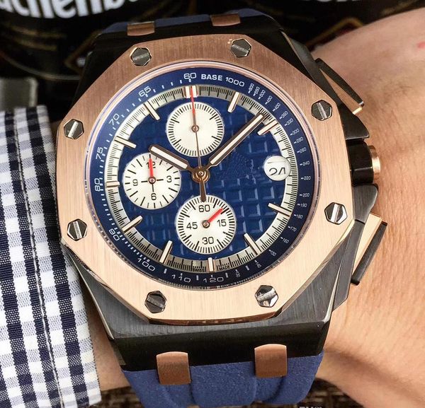 wholesale luxury men's watch 44MM multi-function dial high quality Japan imported quartz chronograph original strap wrist watch
wholesale luxury men's watch 44MM multi-function dial high quality Japan imported quartz chronograph original strap wrist watch