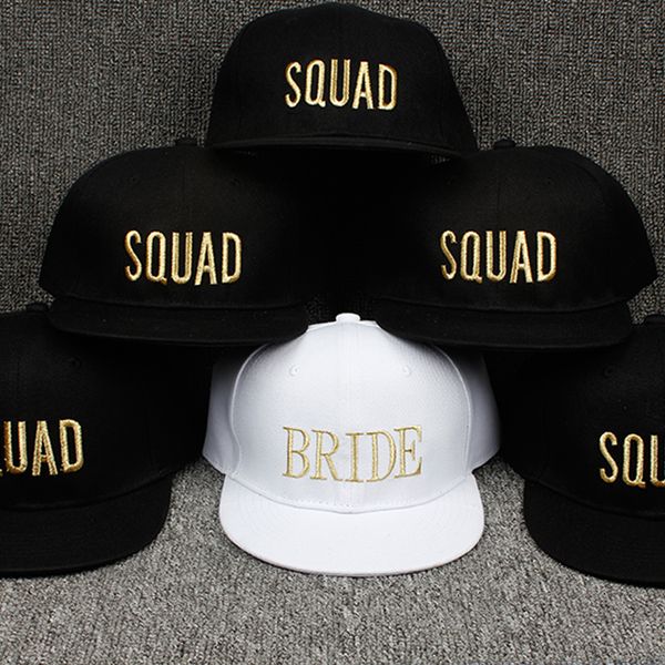 2018 new bride squad snapback baseball caps hats with gold embroidery hen party snapback cap hats, Blue;gray
2018 new bride squad snapback baseball caps hats with gold embroidery hen party snapback cap hats, Blue;gray