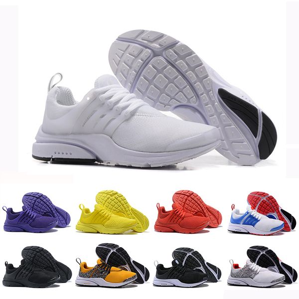 2019 presto br qs мужские женские кроссовки tripel черный белый красный открытый обувь тренер спортивная обувь спортивная бег бесплатная дос
