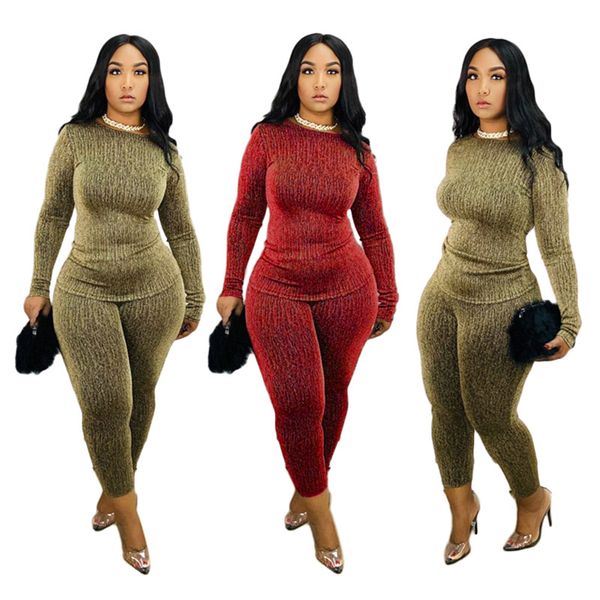 two piece dress womens casual print 2 pant set, White
