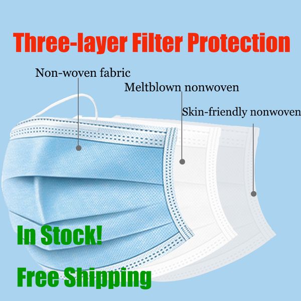 50 pcs disposable face masks thick 3-layer masks, home use comfortable in stock mask household protective mask products
50 pcs disposable face masks thick 3-layer masks, home use comfortable in stock mask household protective mask products