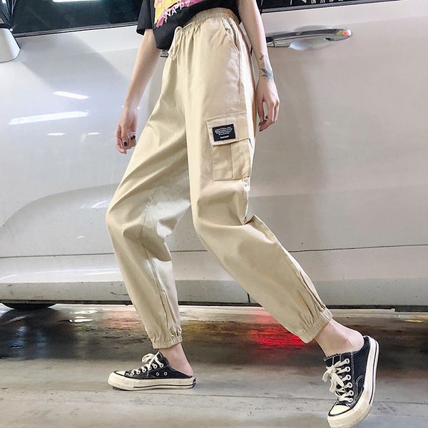 women's pants & capris cotton bound foot ankle-length high cargo 2021 summer solid color athletic type pockets women, Black;white
women's pants & capris cotton bound foot ankle-length high cargo 2021 summer solid color athletic type pockets women, Black;white
