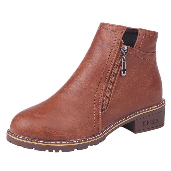 smooth solid rubber boots for women zipper flat with winter boots women women's autumn in ankle chaussures femme, Black
smooth solid rubber boots for women zipper flat with winter boots women women's autumn in ankle chaussures femme, Black