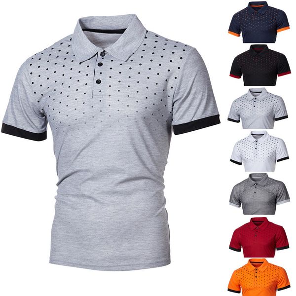 men's personality casual slim short sleeve dotted print turn down collar t shirt summer homme de marque haute qualite#d5, White;black
men's personality casual slim short sleeve dotted print turn down collar t shirt summer homme de marque haute qualite#d5, White;black