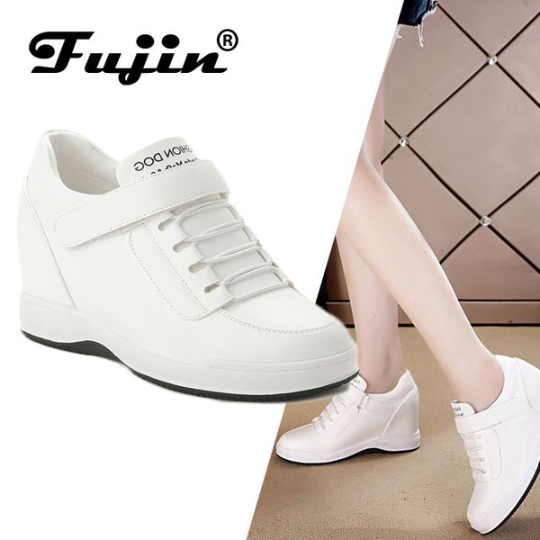 2019 new woman high autumn winter good quality leather wedges casual shoes height increasing slip on ladies shoes, Black
2019 new woman high autumn winter good quality leather wedges casual shoes height increasing slip on ladies shoes, Black