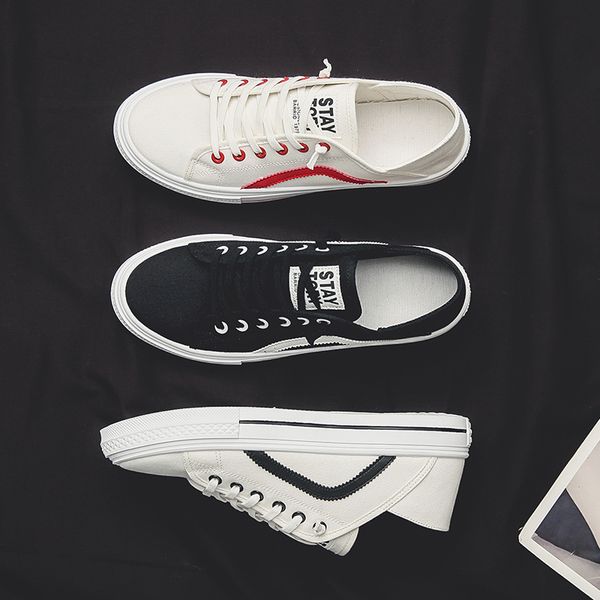 fashion ulzzang teen canvas shoes men brand plimsolls 50% summer casual board shoes rugged lace-up male skate sneakers, Black
fashion ulzzang teen canvas shoes men brand plimsolls 50% summer casual board shoes rugged lace-up male skate sneakers, Black