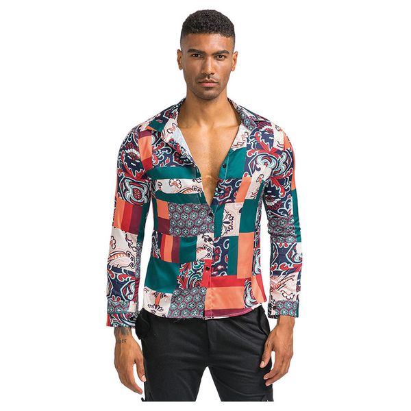 klv shirts men's fashion long sleeve printed stitching shirt casual shirt blouse ethnic style vintage hawaiian, White;black
klv shirts men's fashion long sleeve printed stitching shirt casual shirt blouse ethnic style vintage hawaiian, White;black