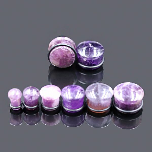 2 pcs/pair fashion purple crystal natural stone earplugs and tunnels ear gauge stretcher body piercing jewelry unisex, Slivery;golden
2 pcs/pair fashion purple crystal natural stone earplugs and tunnels ear gauge stretcher body piercing jewelry unisex, Slivery;golden