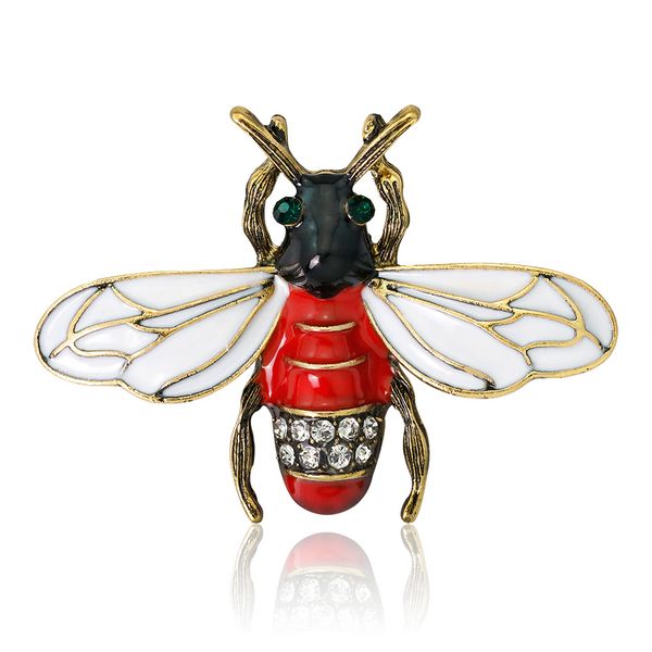 rhinestone creative jewelry personalized alloy diamond brooch drop oil red bee brooch clothing accessories brooch wholesale, Gray
rhinestone creative jewelry personalized alloy diamond brooch drop oil red bee brooch clothing accessories brooch wholesale, Gray