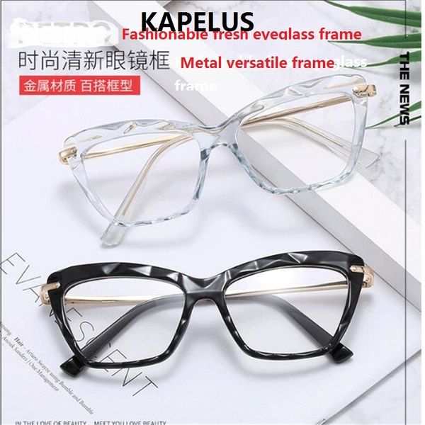 tide full frame metal flat mirror men and women's school style myopic glasses, White;black
tide full frame metal flat mirror men and women's school style myopic glasses, White;black