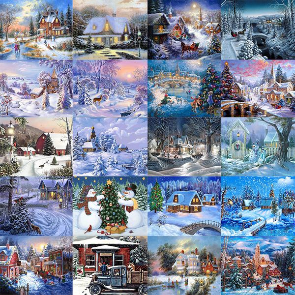 new 5d diamond painting beautiful christmas tree snow house landscape embroidery diy winter scenery full round mosaic decor gift
new 5d diamond painting beautiful christmas tree snow house landscape embroidery diy winter scenery full round mosaic decor gift