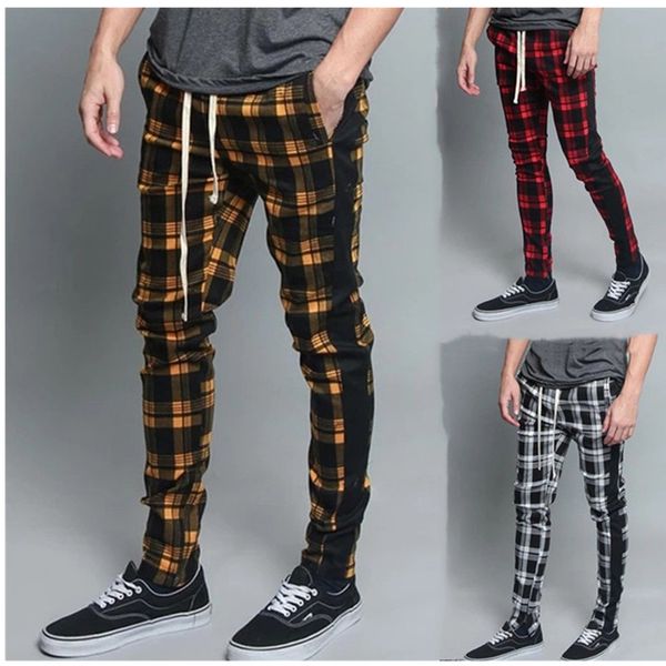 2019 spring and summer fashion pocket men's slim fit plaid straight leg trousers casual pencil jogger casual pants, Black
2019 spring and summer fashion pocket men's slim fit plaid straight leg trousers casual pencil jogger casual pants, Black