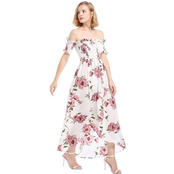 elegant casual print women dress loose short sleeve summer women dresses slash neck long vestidos, Black;gray
elegant casual print women dress loose short sleeve summer women dresses slash neck long vestidos, Black;gray