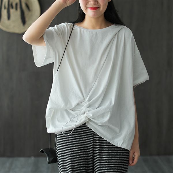 2020 cotton stitching irregular t artistic loose versatile round collar women's clothing 971 2020 cotton stitching irregular t artistic, White
2020 cotton stitching irregular t artistic loose versatile round collar women's clothing 971 2020 cotton stitching irregular t artistic, White