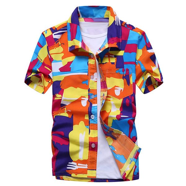 plus size hawaiian summer beach men buttons turn down short sleeve shirt top, White;black
plus size hawaiian summer beach men buttons turn down short sleeve shirt top, White;black