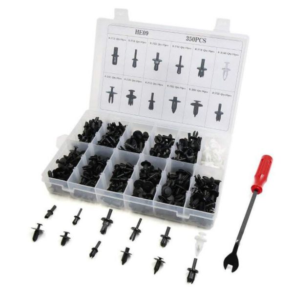 350pcs car body plastic push pin rivet fasteners trim moulding clip screwdriver auto car fastener repair tools
350pcs car body plastic push pin rivet fasteners trim moulding clip screwdriver auto car fastener repair tools