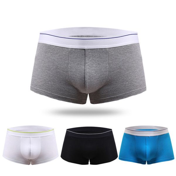men underwear shorts solid boxers soft cotton underpants underwear boxers black blue white, Black;white
men underwear shorts solid boxers soft cotton underpants underwear boxers black blue white, Black;white