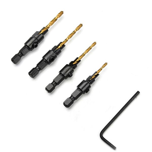 ci4pcs/set 1/4 inch round shank taper hole drill with wrench woodworking head drill bit wood board hole opener drills bit
ci4pcs/set 1/4 inch round shank taper hole drill with wrench woodworking head drill bit wood board hole opener drills bit