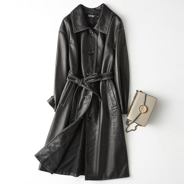 real sheepskin leather jacket korean vintage genuine leather jackets autumn winter warm long coat women chaqueta mujer zl761, Black
real sheepskin leather jacket korean vintage genuine leather jackets autumn winter warm long coat women chaqueta mujer zl761, Black