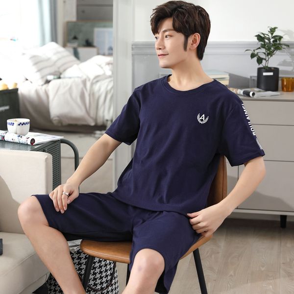men's sleepwear plus size l-4xl men cotton pajamas set summer short sleeve nightwear, Black;brown
men's sleepwear plus size l-4xl men cotton pajamas set summer short sleeve nightwear, Black;brown