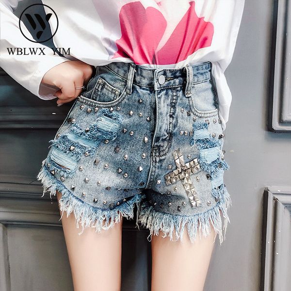 summer korean loose denim shorts womens fashion rivet beading hole tassel mini jeans women casual streetwear high waist shorts, White;black
summer korean loose denim shorts womens fashion rivet beading hole tassel mini jeans women casual streetwear high waist shorts, White;black