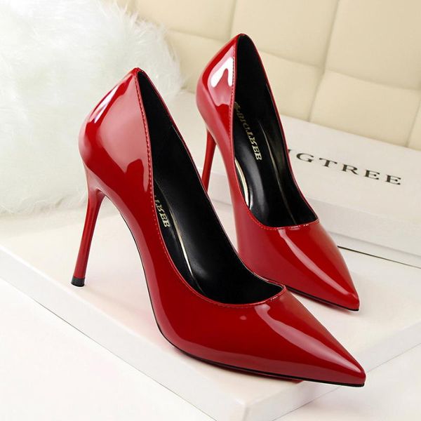 pumps women contracted high heel shallow mouth pointed toe thin heels office lady show shin solid color casual shoes, Black
pumps women contracted high heel shallow mouth pointed toe thin heels office lady show shin solid color casual shoes, Black