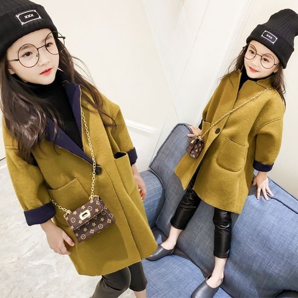 2019 girls' autumn clothes jerseys coat children's solid color woolen coat children's clothes, Blue;gray
2019 girls' autumn clothes jerseys coat children's solid color woolen coat children's clothes, Blue;gray