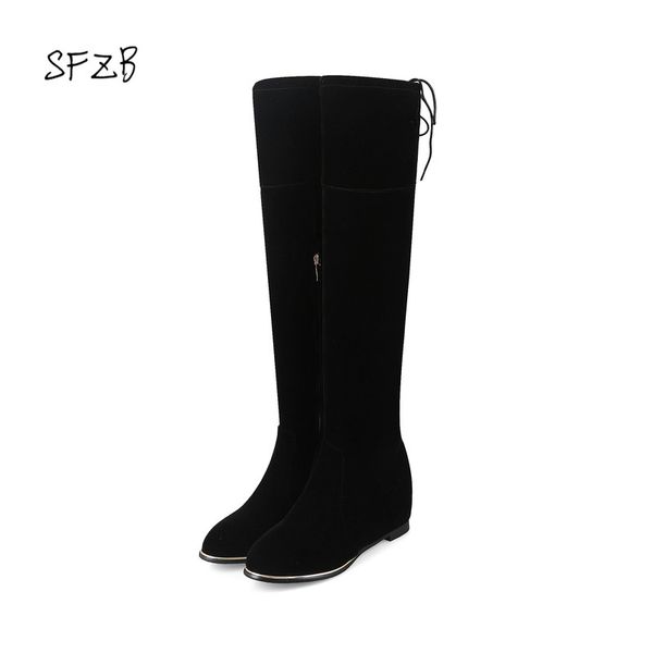 sfzb women faux suede thigh high boots women flat comfort slouchy over the knee boots ladies spring autumn shoes, Black
sfzb women faux suede thigh high boots women flat comfort slouchy over the knee boots ladies spring autumn shoes, Black