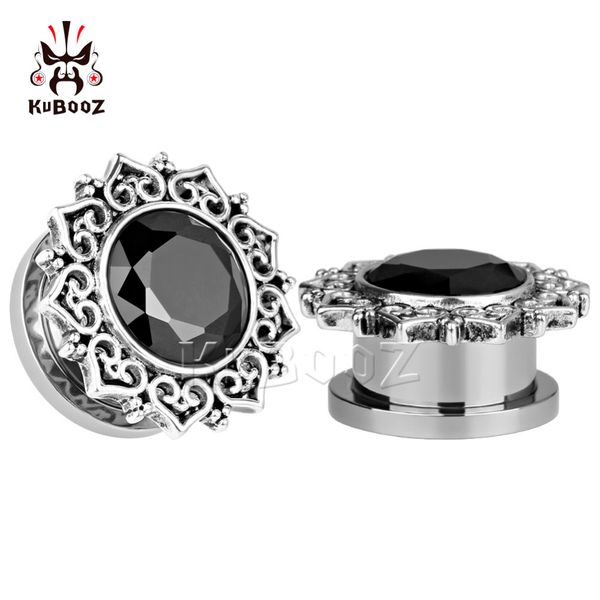 2018 kubooz piercing screw back silver stainless steel black stone gauges body jewelry expander pair selling ear plug and tunnel, Slivery;golden
2018 kubooz piercing screw back silver stainless steel black stone gauges body jewelry expander pair selling ear plug and tunnel, Slivery;golden