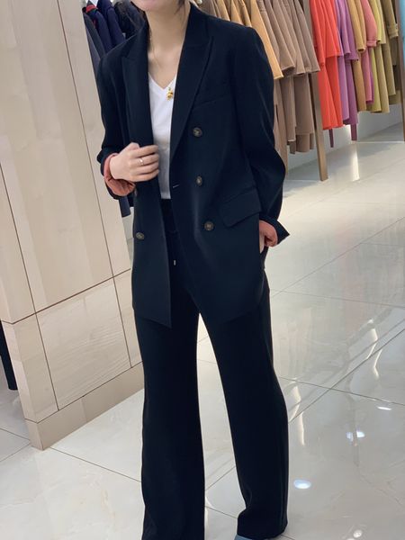 zui acetate for high-end double-breasted straight little black suit female in the autumn of 2019 jackets, White;black
zui acetate for high-end double-breasted straight little black suit female in the autumn of 2019 jackets, White;black