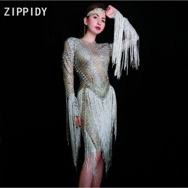 flashing silver rhinestones white fringes dress women's birthday prom celebrate outfit bar evening women dancer dress, Black;red
flashing silver rhinestones white fringes dress women's birthday prom celebrate outfit bar evening women dancer dress, Black;red