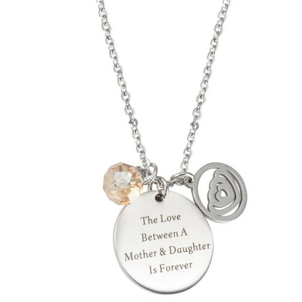 stainless steel heart pendant the love between a mother & daughter is forever necklace mother daughter crystal jewelry for birthday gifts, Silver
stainless steel heart pendant the love between a mother & daughter is forever necklace mother daughter crystal jewelry for birthday gifts, Silver