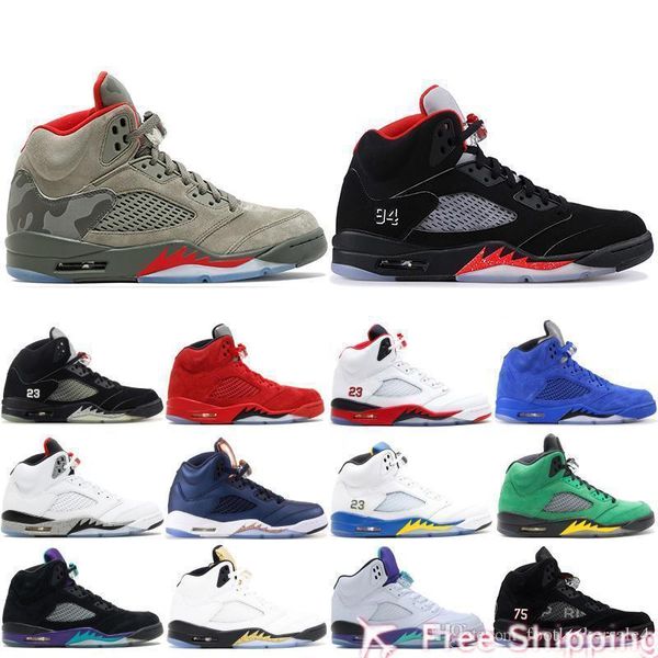 2019 men box 5 with basketball shoes black metallic 3m reflect grape oreo 5s red suede white cement designer sneakers trainers size 5.5-13
2019 men box 5 with basketball shoes black metallic 3m reflect grape oreo 5s red suede white cement designer sneakers trainers size 5.5-13