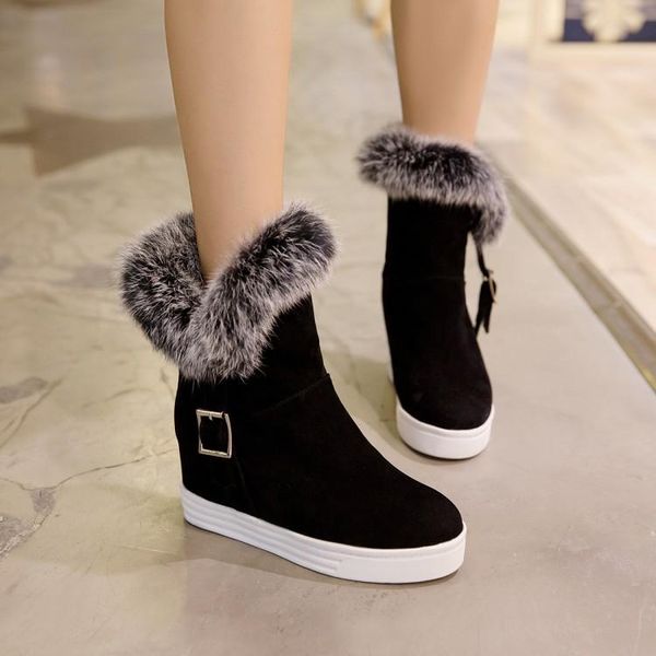 ankle boots for women slip-on winter snow wedges fashion hidden heel size 10 shoes womens 42 nubuck feather platform ladies, Black
ankle boots for women slip-on winter snow wedges fashion hidden heel size 10 shoes womens 42 nubuck feather platform ladies, Black