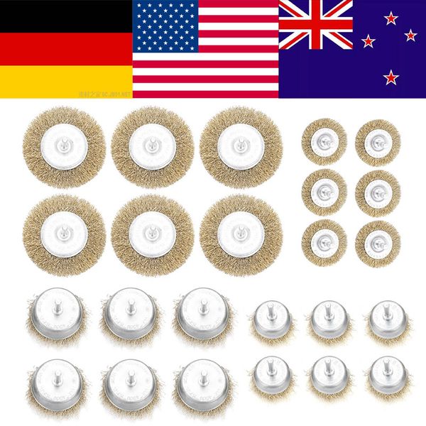 24pcs wire brush cup & flat brushes drill wheel tools set spazzole trapano brosse menage
24pcs wire brush cup & flat brushes drill wheel tools set spazzole trapano brosse menage
