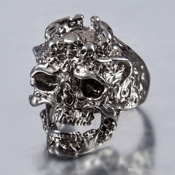 fashion mens cool boys stainless steel skull ring vintage rock punk titanium biker jewelry size 6-13, Silver
fashion mens cool boys stainless steel skull ring vintage rock punk titanium biker jewelry size 6-13, Silver