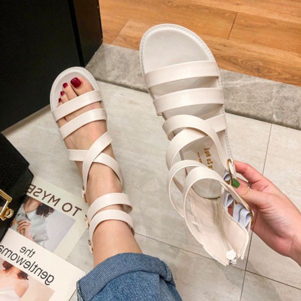 roman rivet sandals female 2020 summer high to help in the tube sandals fashion flat bottom straps open toe shorts women, Black
roman rivet sandals female 2020 summer high to help in the tube sandals fashion flat bottom straps open toe shorts women, Black