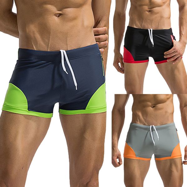 2019 new men's swimwear basic long beach surfing spliced swim boxer trunks board shorts swimming shorts men swimwear zwembroek
2019 new men's swimwear basic long beach surfing spliced swim boxer trunks board shorts swimming shorts men swimwear zwembroek