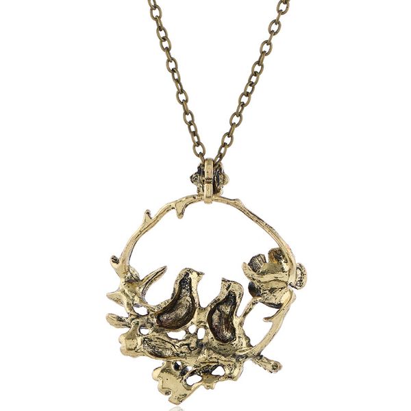 wholesale-european and american fashion retro red flowers hollow out bird magpie plum blossom pearl round long necklace sweater chain, Silver
wholesale-european and american fashion retro red flowers hollow out bird magpie plum blossom pearl round long necklace sweater chain, Silver