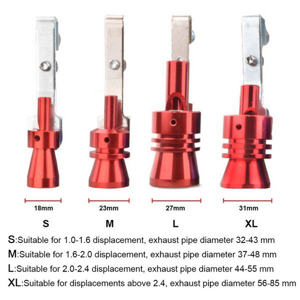 motorbike universal simulator whistler s-xl size aluminum car exhaust fake turbo whistle pipe sound muffler blow off valve
motorbike universal simulator whistler s-xl size aluminum car exhaust fake turbo whistle pipe sound muffler blow off valve