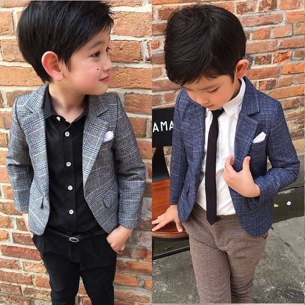new arrival 2019 spring fall boys casual plaid suit jacket male kids suit coat overcoat children's formal attire outerwear x72, Blue;gray
new arrival 2019 spring fall boys casual plaid suit jacket male kids suit coat overcoat children's formal attire outerwear x72, Blue;gray