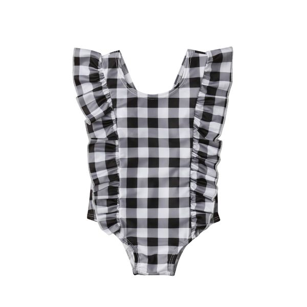 summer children girls one piece swimwear swimsuit ruffle plaid romper jumpsuit outfit beachswear bathing suit, White
summer children girls one piece swimwear swimsuit ruffle plaid romper jumpsuit outfit beachswear bathing suit, White