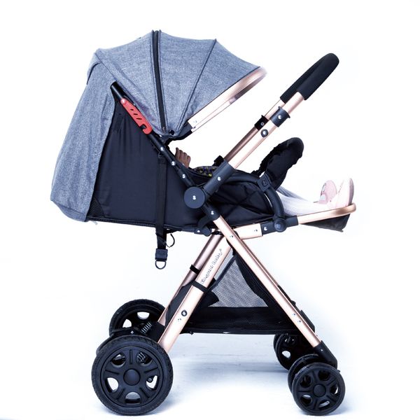 two-way folding light baby carriage four-wheeled shock carts high landscape can be lying baby push cart
two-way folding light baby carriage four-wheeled shock carts high landscape can be lying baby push cart