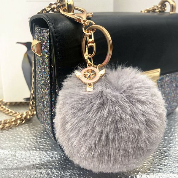 cute fairy wand keychain pompom key chains jewelry fur ball key chain fluffy pom pom keyring for women car bag ring, Silver
cute fairy wand keychain pompom key chains jewelry fur ball key chain fluffy pom pom keyring for women car bag ring, Silver